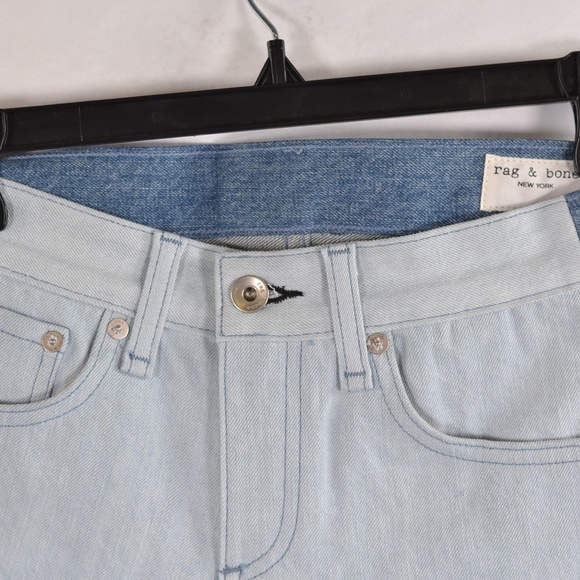 Rag & Bone Two-Toned Jean Shorts Size: 23 - Picture 2 of 6